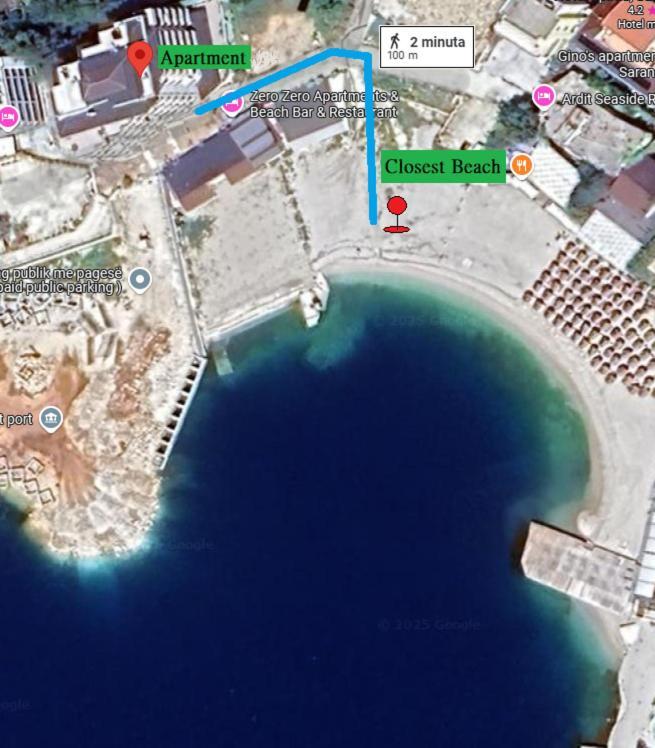 Agora Sea View Apartment Sarande Ngoại thất bức ảnh